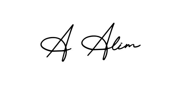 if you are searching for the best signature style for your name A Alim. so please give up your signature search. here we have designed multiple signature styles  using AmerikaSignatureDemo-Regular. A Alim signature style 3 images and pictures png