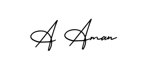 AmerikaSignatureDemo-Regular is a professional signature style that is perfect for those who want to add a touch of class to their signature. It is also a great choice for those who want to make their signature more unique. Get A Aman name to fancy signature for free. A Aman signature style 3 images and pictures png