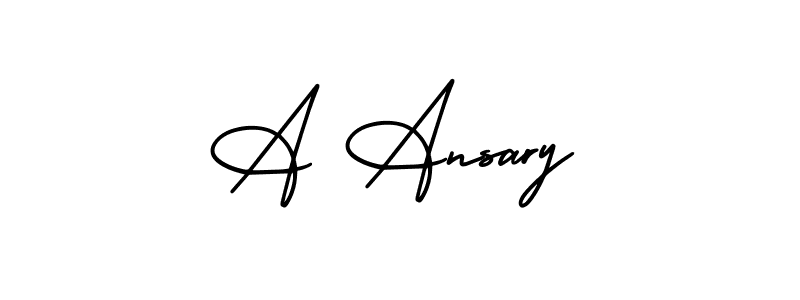 A Ansary stylish signature style. Best Handwritten Sign (AmerikaSignatureDemo-Regular) for my name. Handwritten Signature Collection Ideas for my name A Ansary. A Ansary signature style 3 images and pictures png