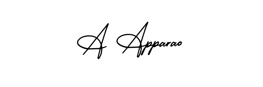 AmerikaSignatureDemo-Regular is a professional signature style that is perfect for those who want to add a touch of class to their signature. It is also a great choice for those who want to make their signature more unique. Get A Apparao name to fancy signature for free. A Apparao signature style 3 images and pictures png