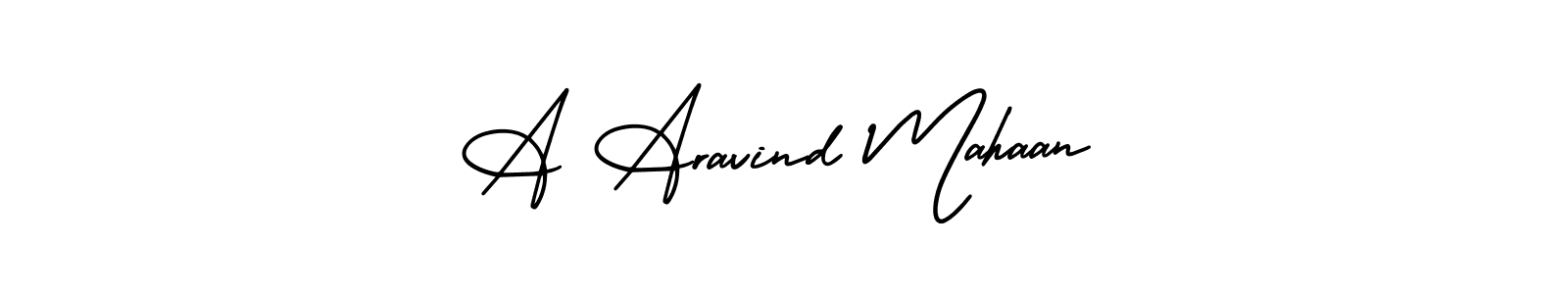 It looks lik you need a new signature style for name A Aravind Mahaan. Design unique handwritten (AmerikaSignatureDemo-Regular) signature with our free signature maker in just a few clicks. A Aravind Mahaan signature style 3 images and pictures png