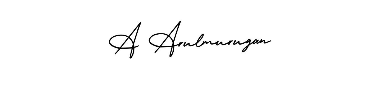 Make a beautiful signature design for name A Arulmurugan. With this signature (AmerikaSignatureDemo-Regular) style, you can create a handwritten signature for free. A Arulmurugan signature style 3 images and pictures png