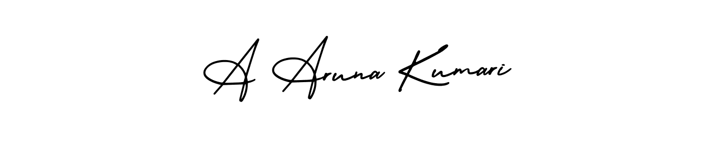How to Draw A Aruna Kumari signature style? AmerikaSignatureDemo-Regular is a latest design signature styles for name A Aruna Kumari. A Aruna Kumari signature style 3 images and pictures png