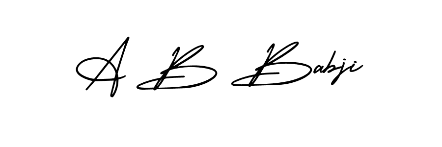 This is the best signature style for the A B Babji name. Also you like these signature font (AmerikaSignatureDemo-Regular). Mix name signature. A B Babji signature style 3 images and pictures png