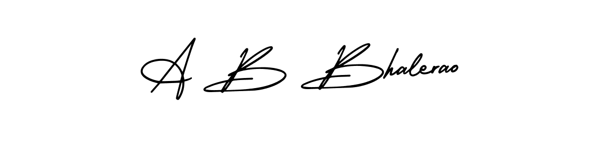 Create a beautiful signature design for name A B Bhalerao. With this signature (AmerikaSignatureDemo-Regular) fonts, you can make a handwritten signature for free. A B Bhalerao signature style 3 images and pictures png