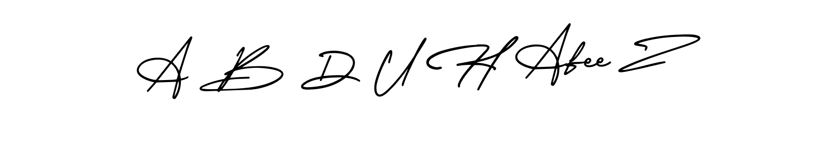 How to Draw A B D U H Afee Z signature style? AmerikaSignatureDemo-Regular is a latest design signature styles for name A B D U H Afee Z. A B D U H Afee Z signature style 3 images and pictures png