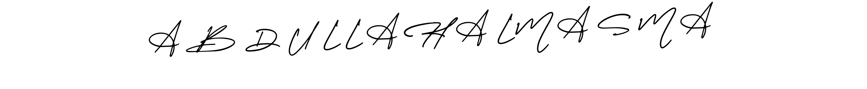 Also we have A B D U L L A H A L M A S M A name is the best signature style. Create professional handwritten signature collection using AmerikaSignatureDemo-Regular autograph style. A B D U L L A H A L M A S M A signature style 3 images and pictures png