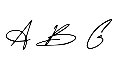 How to make A B G signature? AmerikaSignatureDemo-Regular is a professional autograph style. Create handwritten signature for A B G name. A B G signature style 3 images and pictures png