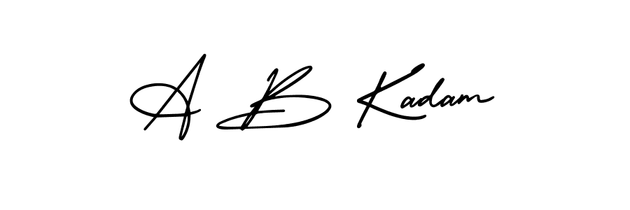 Check out images of Autograph of A B Kadam name. Actor A B Kadam Signature Style. AmerikaSignatureDemo-Regular is a professional sign style online. A B Kadam signature style 3 images and pictures png