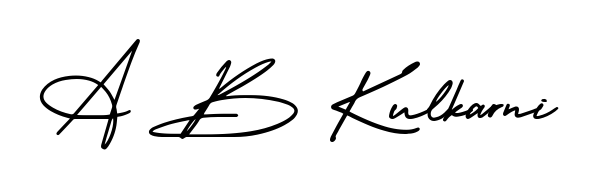 Build your personal autograph collection for name A B Kulkarni with AmerikaSignatureDemo-Regular design. Browse, select, and save your favorites. A B Kulkarni signature style 3 images and pictures png