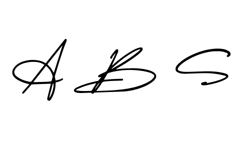 Create a beautiful signature design for name A B S. With this signature (AmerikaSignatureDemo-Regular) fonts, you can make a handwritten signature for free. A B S signature style 3 images and pictures png
