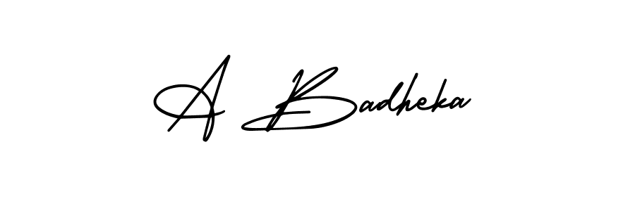 It looks lik you need a new signature style for name A Badheka. Design unique handwritten (AmerikaSignatureDemo-Regular) signature with our free signature maker in just a few clicks. A Badheka signature style 3 images and pictures png