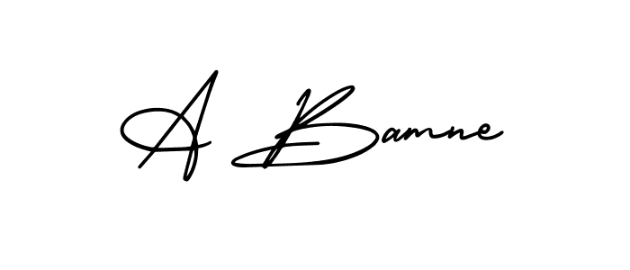 Best and Professional Signature Style for A Bamne. AmerikaSignatureDemo-Regular Best Signature Style Collection. A Bamne signature style 3 images and pictures png