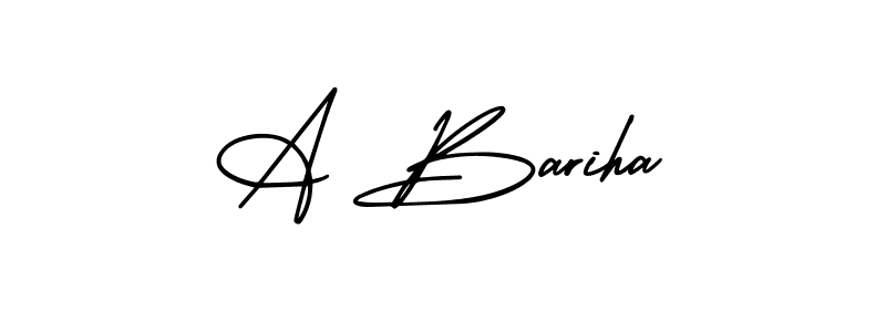 Also we have A Bariha name is the best signature style. Create professional handwritten signature collection using AmerikaSignatureDemo-Regular autograph style. A Bariha signature style 3 images and pictures png