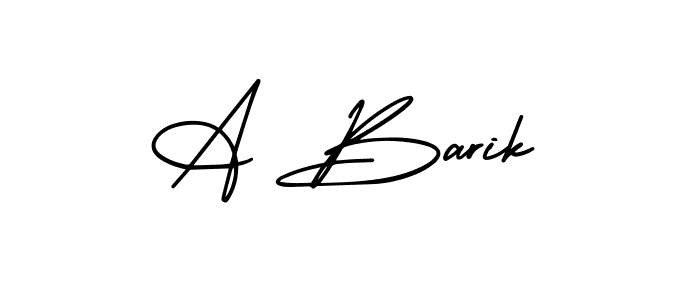 Similarly AmerikaSignatureDemo-Regular is the best handwritten signature design. Signature creator online .You can use it as an online autograph creator for name A Barik. A Barik signature style 3 images and pictures png