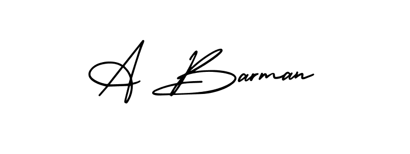 Make a beautiful signature design for name A Barman. Use this online signature maker to create a handwritten signature for free. A Barman signature style 3 images and pictures png