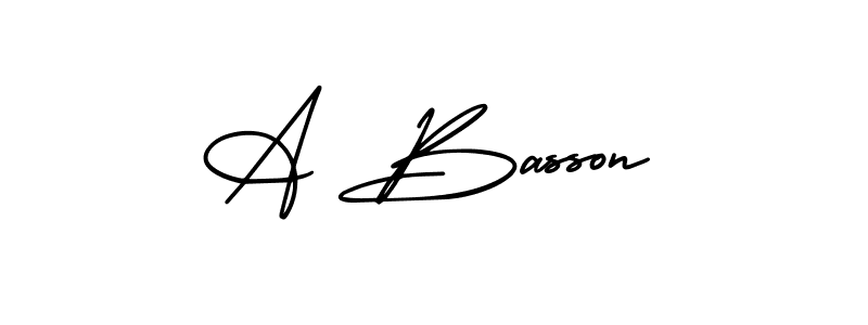 Make a beautiful signature design for name A Basson. Use this online signature maker to create a handwritten signature for free. A Basson signature style 3 images and pictures png