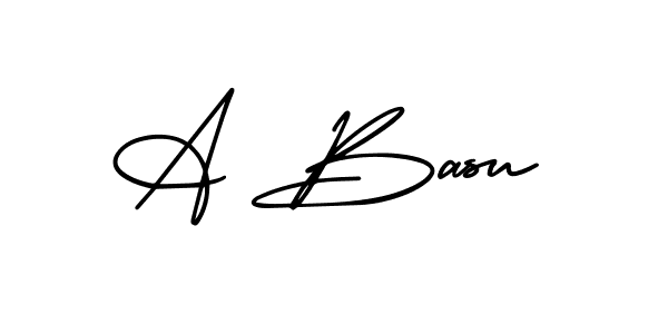 Best and Professional Signature Style for A Basu. AmerikaSignatureDemo-Regular Best Signature Style Collection. A Basu signature style 3 images and pictures png