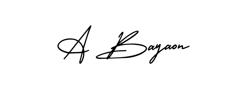 if you are searching for the best signature style for your name A Bayaon. so please give up your signature search. here we have designed multiple signature styles  using AmerikaSignatureDemo-Regular. A Bayaon signature style 3 images and pictures png