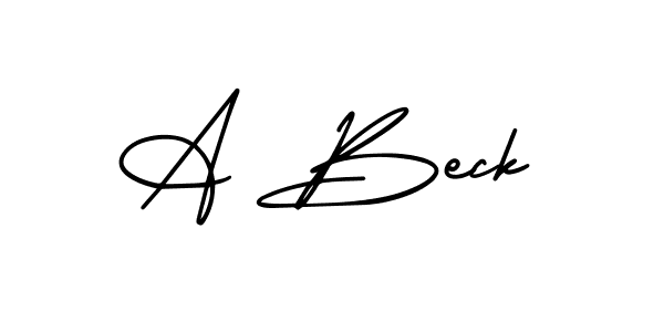 if you are searching for the best signature style for your name A Beck. so please give up your signature search. here we have designed multiple signature styles  using AmerikaSignatureDemo-Regular. A Beck signature style 3 images and pictures png