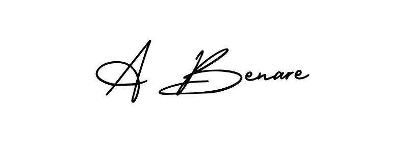 Similarly AmerikaSignatureDemo-Regular is the best handwritten signature design. Signature creator online .You can use it as an online autograph creator for name A Benare. A Benare signature style 3 images and pictures png