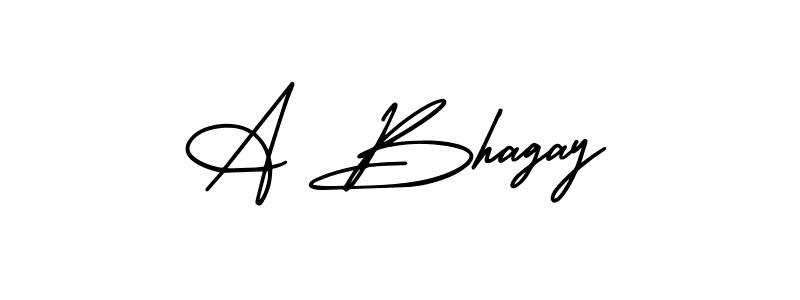 How to make A Bhagay name signature. Use AmerikaSignatureDemo-Regular style for creating short signs online. This is the latest handwritten sign. A Bhagay signature style 3 images and pictures png