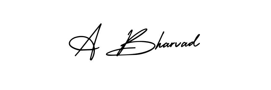 AmerikaSignatureDemo-Regular is a professional signature style that is perfect for those who want to add a touch of class to their signature. It is also a great choice for those who want to make their signature more unique. Get A Bharvad name to fancy signature for free. A Bharvad signature style 3 images and pictures png