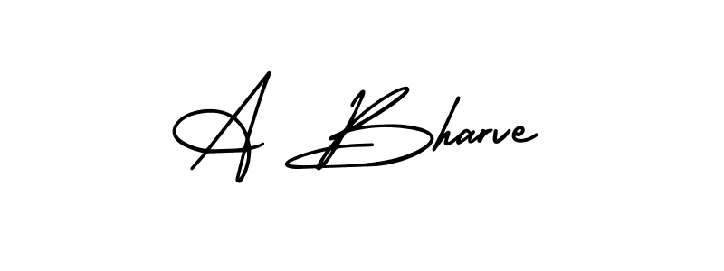 How to Draw A Bharve signature style? AmerikaSignatureDemo-Regular is a latest design signature styles for name A Bharve. A Bharve signature style 3 images and pictures png