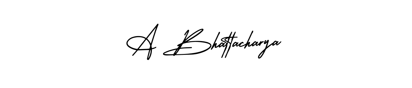 How to Draw A Bhattacharya signature style? AmerikaSignatureDemo-Regular is a latest design signature styles for name A Bhattacharya. A Bhattacharya signature style 3 images and pictures png