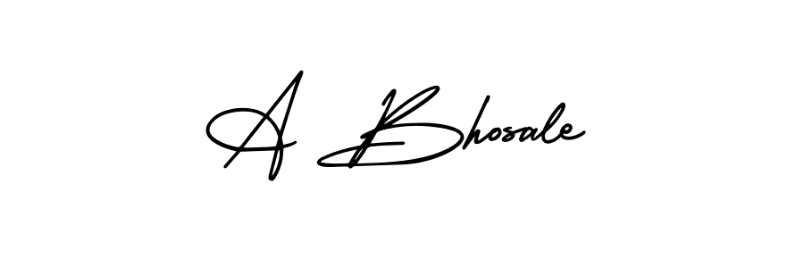 Create a beautiful signature design for name A Bhosale. With this signature (AmerikaSignatureDemo-Regular) fonts, you can make a handwritten signature for free. A Bhosale signature style 3 images and pictures png