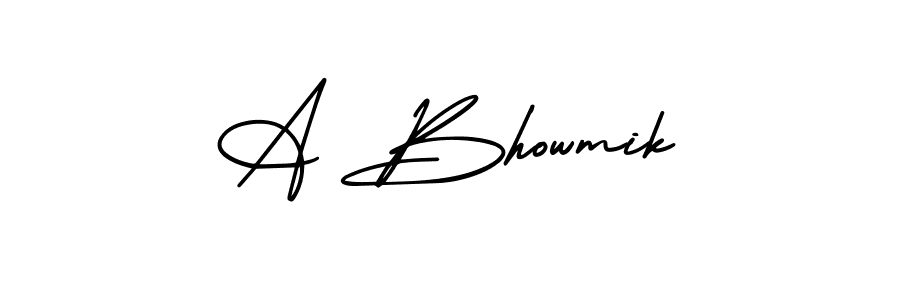 Similarly AmerikaSignatureDemo-Regular is the best handwritten signature design. Signature creator online .You can use it as an online autograph creator for name A Bhowmik. A Bhowmik signature style 3 images and pictures png