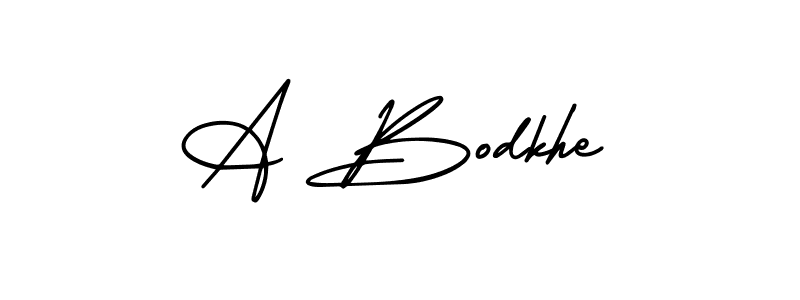 Make a beautiful signature design for name A Bodkhe. Use this online signature maker to create a handwritten signature for free. A Bodkhe signature style 3 images and pictures png