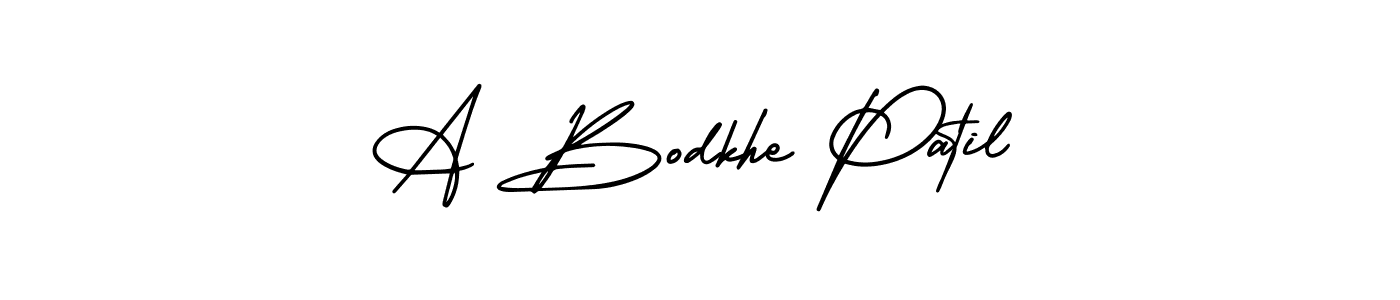 This is the best signature style for the A Bodkhe Patil name. Also you like these signature font (AmerikaSignatureDemo-Regular). Mix name signature. A Bodkhe Patil signature style 3 images and pictures png