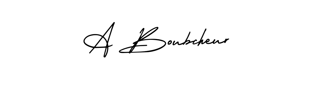 Use a signature maker to create a handwritten signature online. With this signature software, you can design (AmerikaSignatureDemo-Regular) your own signature for name A Boubcheur. A Boubcheur signature style 3 images and pictures png