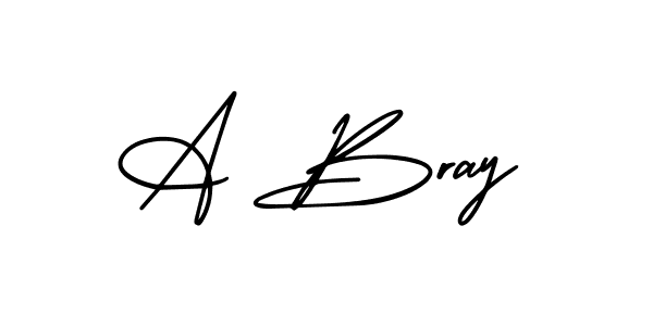 How to make A Bray name signature. Use AmerikaSignatureDemo-Regular style for creating short signs online. This is the latest handwritten sign. A Bray signature style 3 images and pictures png