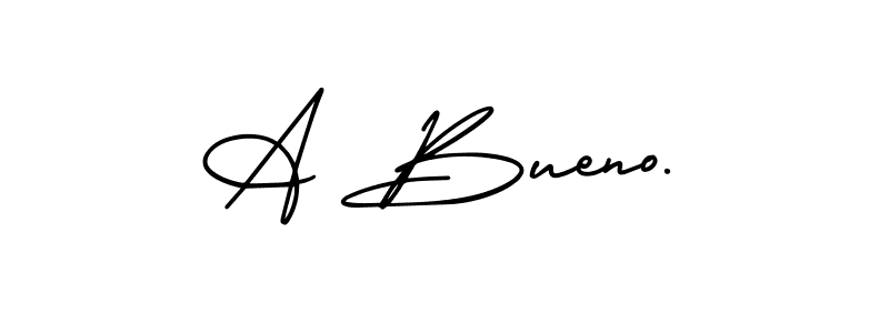 A Bueno. stylish signature style. Best Handwritten Sign (AmerikaSignatureDemo-Regular) for my name. Handwritten Signature Collection Ideas for my name A Bueno.. A Bueno. signature style 3 images and pictures png