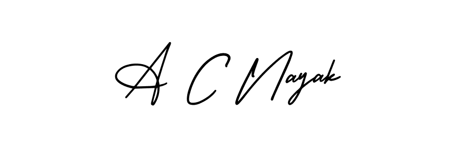 if you are searching for the best signature style for your name A C Nayak. so please give up your signature search. here we have designed multiple signature styles  using AmerikaSignatureDemo-Regular. A C Nayak signature style 3 images and pictures png