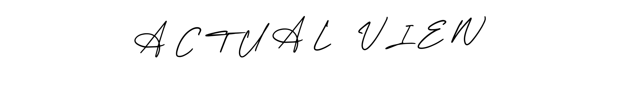 Also You can easily find your signature by using the search form. We will create A C T U A L   V I E W name handwritten signature images for you free of cost using AmerikaSignatureDemo-Regular sign style. A C T U A L   V I E W signature style 3 images and pictures png