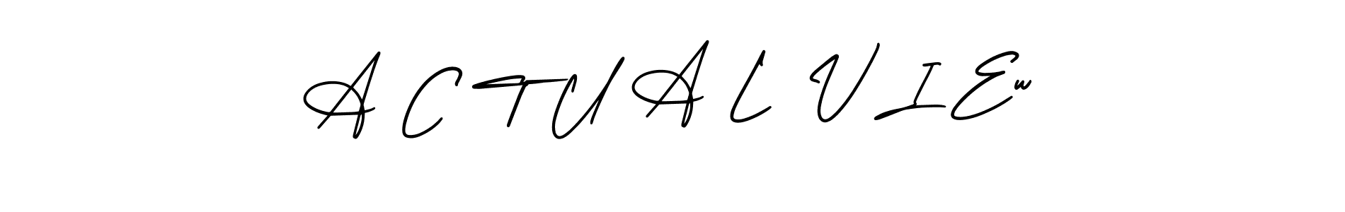 Also You can easily find your signature by using the search form. We will create A C T U A L  V I Ew name handwritten signature images for you free of cost using AmerikaSignatureDemo-Regular sign style. A C T U A L  V I Ew signature style 3 images and pictures png