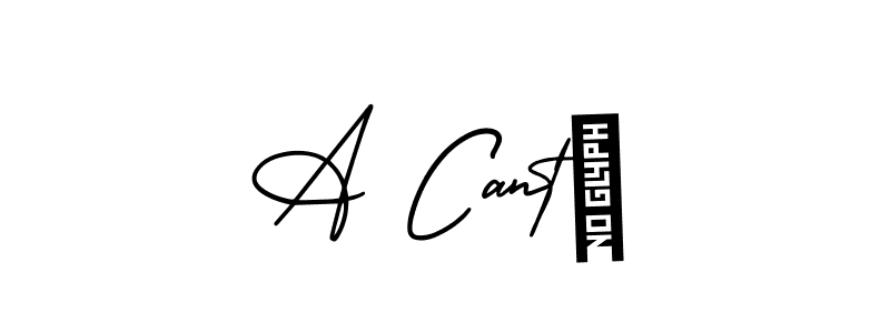 The best way (AmerikaSignatureDemo-Regular) to make a short signature is to pick only two or three words in your name. The name A Cantù include a total of six letters. For converting this name. A Cantù signature style 3 images and pictures png