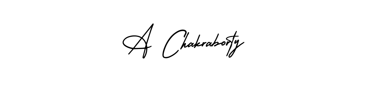 You should practise on your own different ways (AmerikaSignatureDemo-Regular) to write your name (A Chakraborty) in signature. don't let someone else do it for you. A Chakraborty signature style 3 images and pictures png