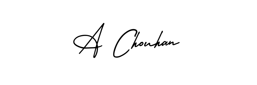 Make a beautiful signature design for name A Chouhan. With this signature (AmerikaSignatureDemo-Regular) style, you can create a handwritten signature for free. A Chouhan signature style 3 images and pictures png