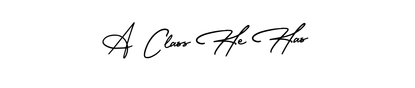 Design your own signature with our free online signature maker. With this signature software, you can create a handwritten (AmerikaSignatureDemo-Regular) signature for name A Class He Has. A Class He Has signature style 3 images and pictures png