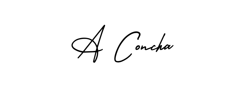 Make a beautiful signature design for name A Concha. Use this online signature maker to create a handwritten signature for free. A Concha signature style 3 images and pictures png