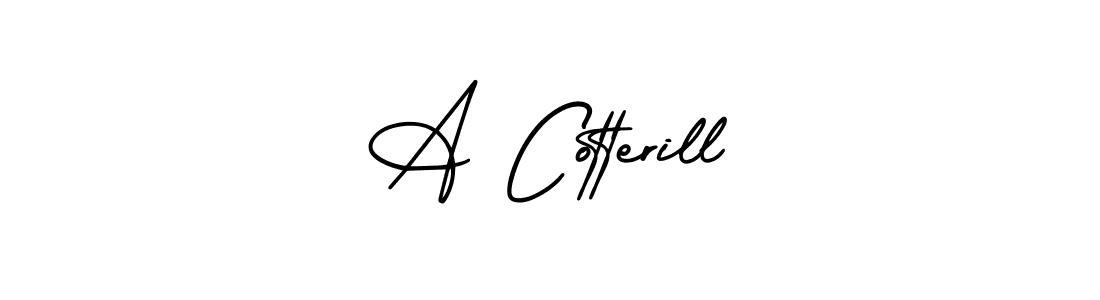 Make a beautiful signature design for name A Cotterill. With this signature (AmerikaSignatureDemo-Regular) style, you can create a handwritten signature for free. A Cotterill signature style 3 images and pictures png