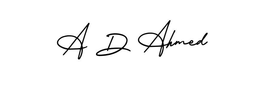 How to Draw A D Ahmed signature style? AmerikaSignatureDemo-Regular is a latest design signature styles for name A D Ahmed. A D Ahmed signature style 3 images and pictures png