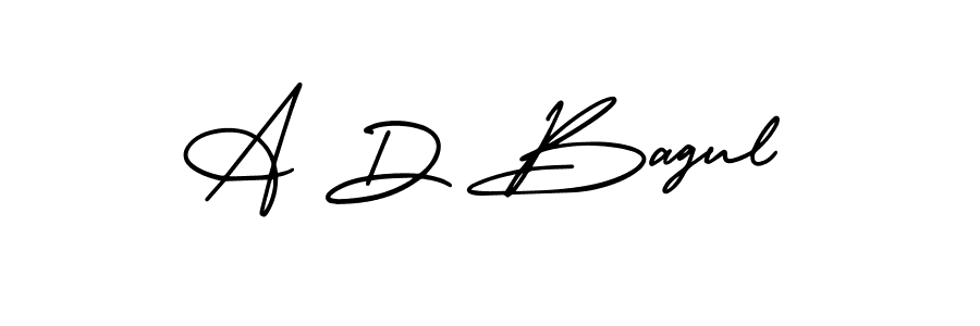 AmerikaSignatureDemo-Regular is a professional signature style that is perfect for those who want to add a touch of class to their signature. It is also a great choice for those who want to make their signature more unique. Get A D Bagul name to fancy signature for free. A D Bagul signature style 3 images and pictures png