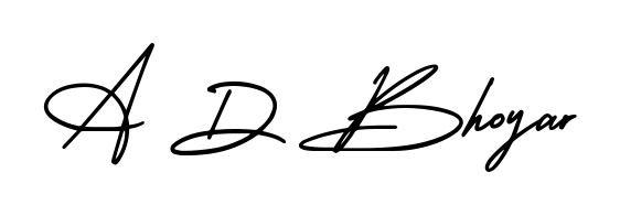 Create a beautiful signature design for name A D Bhoyar. With this signature (AmerikaSignatureDemo-Regular) fonts, you can make a handwritten signature for free. A D Bhoyar signature style 3 images and pictures png