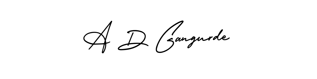 This is the best signature style for the A D Gangurde name. Also you like these signature font (AmerikaSignatureDemo-Regular). Mix name signature. A D Gangurde signature style 3 images and pictures png