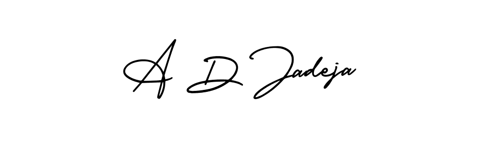 AmerikaSignatureDemo-Regular is a professional signature style that is perfect for those who want to add a touch of class to their signature. It is also a great choice for those who want to make their signature more unique. Get A D Jadeja name to fancy signature for free. A D Jadeja signature style 3 images and pictures png